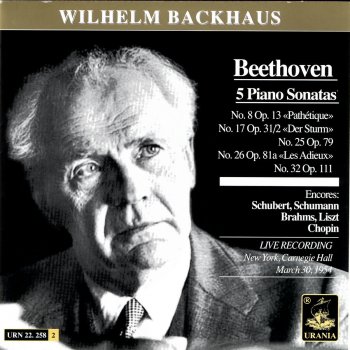 Wilhelm Backhaus Piano Sonata No. 8 in C Minor, Op. 13 - "Pathetique": II. Adagio cantabile