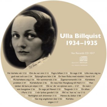 Ulla Billquist En Natt I Min Bungalow