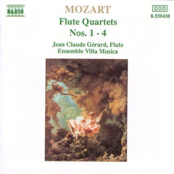 Wolfgang Amadeus Mozart, Jean Claude Gerard & Villa Musica Ensemble Flute Quartet No. 1 in D Major, K. 285: II. Adagio