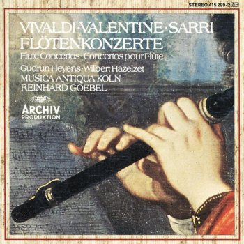 Sarri, Domenico Natale, Gudrun Heyens, Musica Antiqua Köln & Reinhard Goebel Concerto for recorder and strings in a minor: 1. Largo- Staccato e dolce