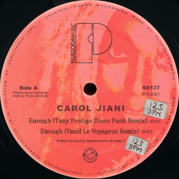 Carol Jiani Enough (Tony Postigo Disco Funk Remix)