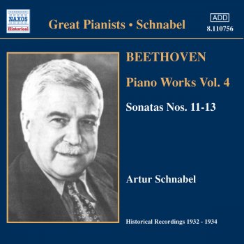 Artur Schnabel Piano Sonata No. 11 in B-Flat Major, Op. 22: II. Adagio Con Molta Espressione