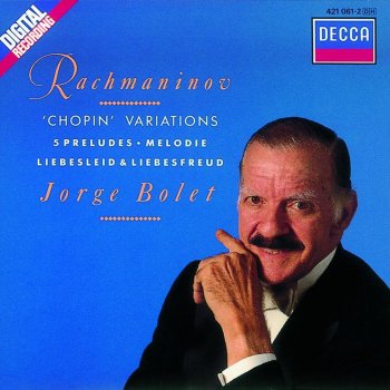 Jorge Bolet Melodie in E, Op.3, No.3