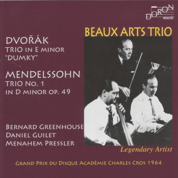 Beaux Arts Trio Trio No. 1 in D Minor, Op. 49: II. Andante con moto tranquillo