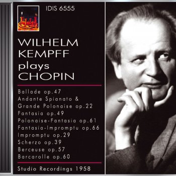 Frédéric Chopin feat. Wilhelm Kempff Scherzo No.3 in C sharp minor, Op.39
