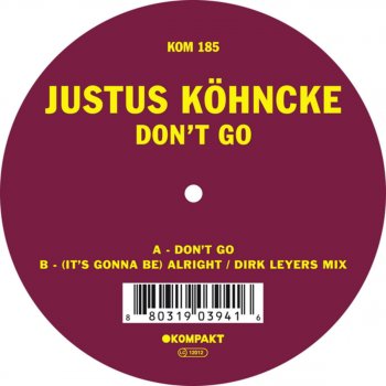 Justus Köhncke Don't Go