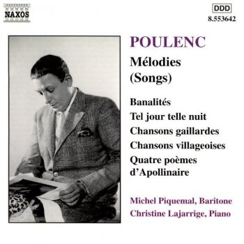 Francis Poulenc, Christine Lajarigge & Michel Piquemal Chansons gaillardes, FP 42: Couplets bachiques