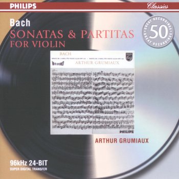 Johann Sebastian Bach, Arthur Grumiaux & Egida Giordani Sartori Sonata for Violin and Harpsichord No.3 in E, BWV 1016: 1. Adagio