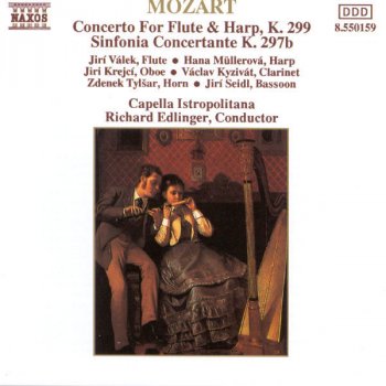 Wolfgang Amadeus Mozart, Jiri Valek, Hana Mullerova, Capella Istropolitana & Richard Edlinger Concerto for Flute and Harp in C Major, K. 299: II. Andantino