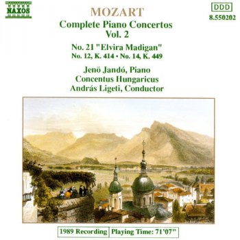 Wolfgang Amadeus Mozart, Jenő Jandó, Concentus Hungaricus & András Ligeti Piano Concerto No. 12 in A Major, K. 414: I. Allegro