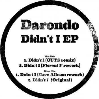 Darondo feat. Florent F Didn't I (Florent F Rework)