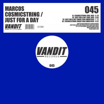 Marcos Just for a Day (Marc Van Linden Mix)