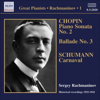 Sergei Rachmaninoff Carnaval, Op. 9: Sphinx 1-3