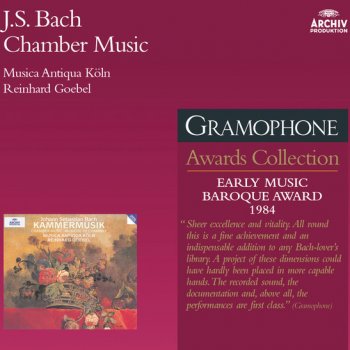 Johann Sebastian Bach; Reinhard Goebel, Robert Hill Sonata For Violin Or Flute And Continuo, No.3 In F, BWV 1022 Anh.II 154: 4. Presto