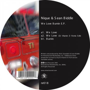 Nique feat. Sean Biddle We Love - DJ Vitamin D Remix