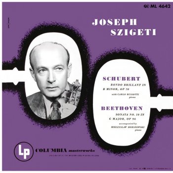 Joseph Szigeti Violin Sonata in A Major, Op. 162. D. 574 "Grand Duo": II. Scherzo. Presto