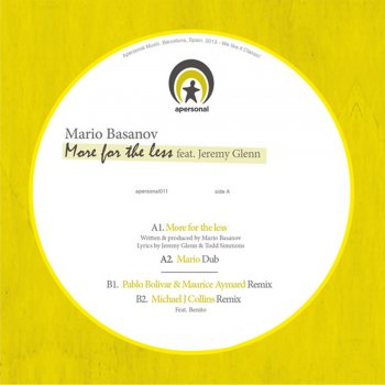 Mario Basanov feat. Jeremy Glenn More for the Less (Pablo Bolivar & Maurice Aymard Remix)