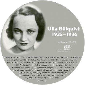 Ulla Billquist Sjung Zigenarfiol