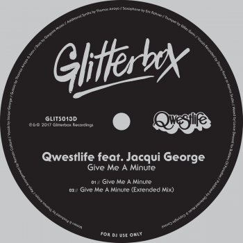 Qwestlife feat. Jacqui George Give Me a Minute (Extended Mix)