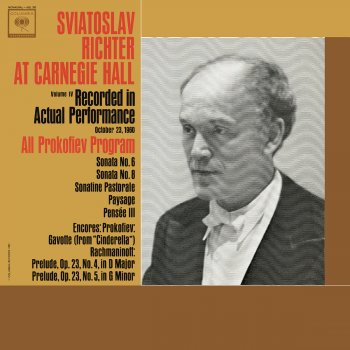 Sergei Prokofiev feat. Sviatoslav Richter Pensées, Op. 62, No. 3