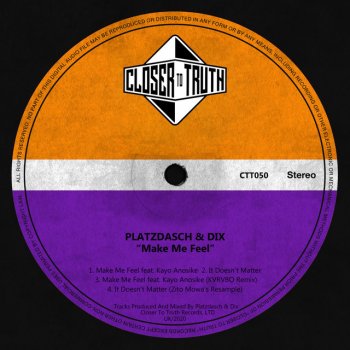 Platzdasch feat. Dix, Kayo Anosike & KVRVBO Make Me Feel - KVRVBO Remix