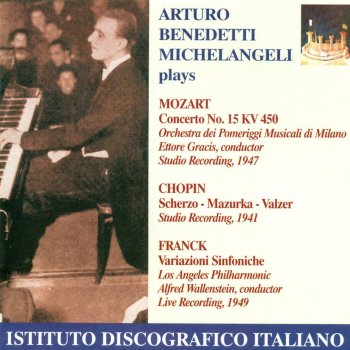 Wolfgang Amadeus Mozart, Arturo Benedetti Michelangeli, Milan Pomeriggi Musicali Symphony Orchestra & Ettore Gracis Piano Concerto No. 15 in B-Flat Major, K. 450: II. Andante