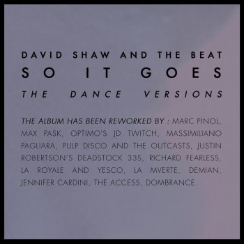 David Shaw and The Beat Single Serving Friend (Demian "rouge" Remix)
