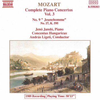 Wolfgang Amadeus Mozart, Jenő Jandó, Concentus Hungaricus & András Ligeti Piano Concerto No. 27 in B-Flat Major, Op. 17, K. 595: II. Larghetto