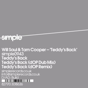 Will Saul feat. Tam Cooper Teddy's Back (Original Mix)