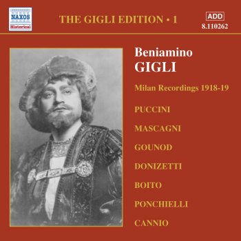 Beniamino Gigli La Gioconda: Enzo Grimaldo, Principe Di Santafior (Act 1)