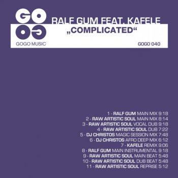 Ralf GUM feat. Kafele Complicated (Ralf Gum main mix)