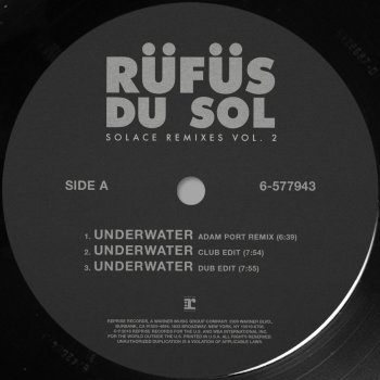 RÜFÜS DU SOL feat. Adam Port Underwater - Adam Port Remix
