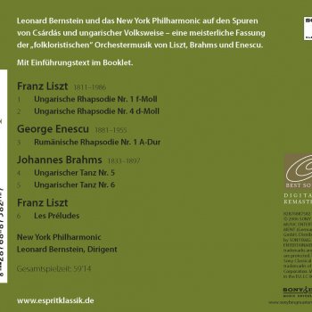 Johannes Brahms feat. Leonard Bernstein Hungarian Dance No. 6