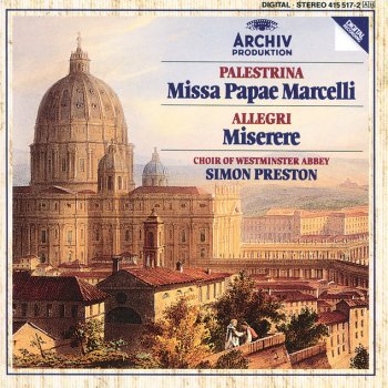 Giovanni Pierluigi da Palestrina, The Choir Of Westminster Abbey & Simon Preston Missa Papae Marcelli: Gloria