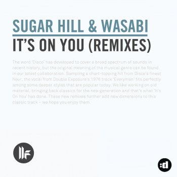 Sugar Hill & Wasabi It's On You - Purple Disco Machine Radio Edit