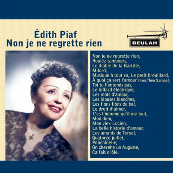 Edith Piaf On Cherehe Un Auguste