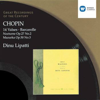 Dinu Lipatti Waltzes (1997 Remastered Version): No. 11 in G flat major, Op. 70/1