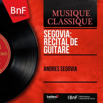 Andrés Segovia Platée: Menuet (Arranged for Guitar By Andrés Segovia)