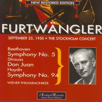 Wilhelm Furtwängler feat. Wiener Philharmoniker Symphony No.5 In C Minor Op.67 : II. Andante Con Moto
