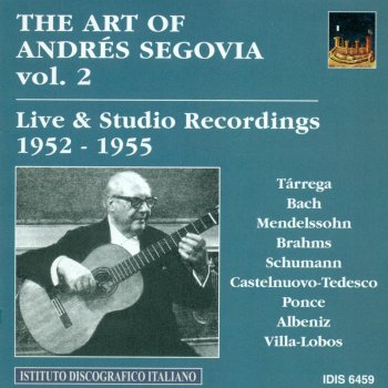 Andrés Segovia Lied ohne Worte (Song without Words), Book 1, Op. 19: No. 6 in G minor, Op. 19, No. 6, "Venezianisches Gondellied" (arr. for guitar)