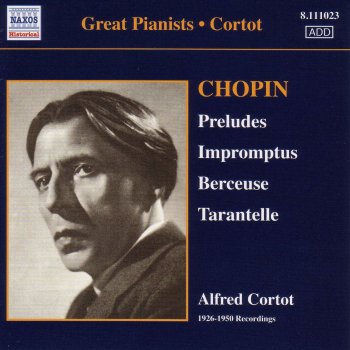 Alfred Cortot Prelude in D-Flat Major, Op. 28, No. 15
