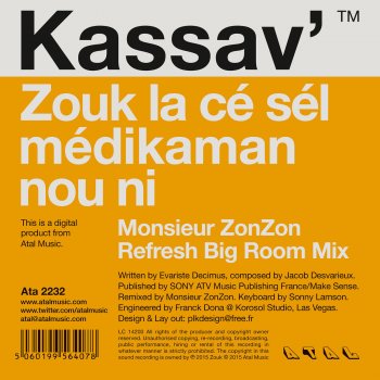 Kassav' Zouk la ce sel medikaman nou ni - Monsieur ZonZon Refresh Big Room Mix