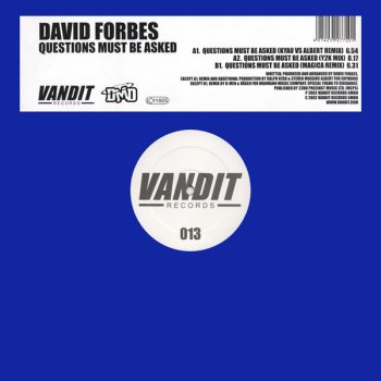 David Forbes Questions Must Be Asked (Kayestone remix)