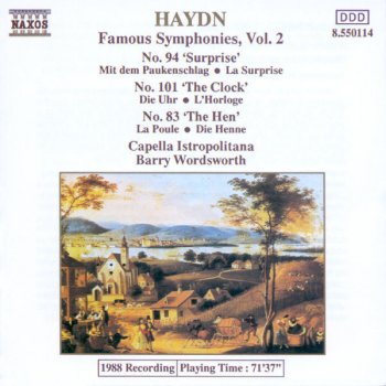 Franz Joseph Haydn, Capella Istropolitana & Barry Wordsworth Symphony No. 94 in G Major, Hob.I:94, "The Surprise": II. Andante