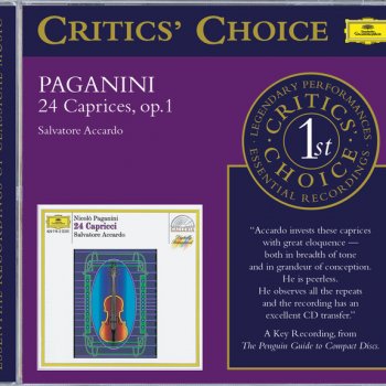 Niccolò Paganini feat. Salvatore Accardo 24 Caprices For Violin, Op.1: No. 24 In A Minor