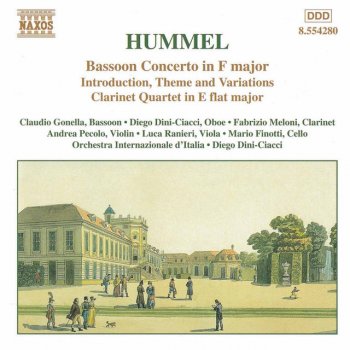 Johann Nepomuk Hummel, Claudio Gonella, Orchestra Internazionale D'Italia & Diego Dini Ciacci Bassoon Concerto in F Major, WoO 23, S63: II. Romanza: Andatino e cantbile