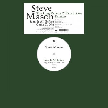 Steve Mason Seen It All Before (Greg Wilson & Derek Kaye Remix)