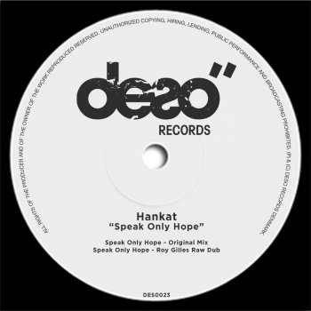 Hankat Speak Only Hope (Roy Gilles Raw Dub)