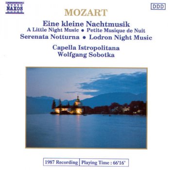 Wolfgang Amadeus Mozart, Capella Istropolitana & Wolfgang Sobotka Divertimento No. 10 in F Major, K. 247, "Lodron Night Music No. 1": IV. Adagio