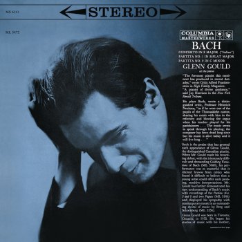 Johann Sebastian Bach ; Glenn Gould Italian Concerto in F Major, BWV 971 - Version of 1959: I. - - Remastered